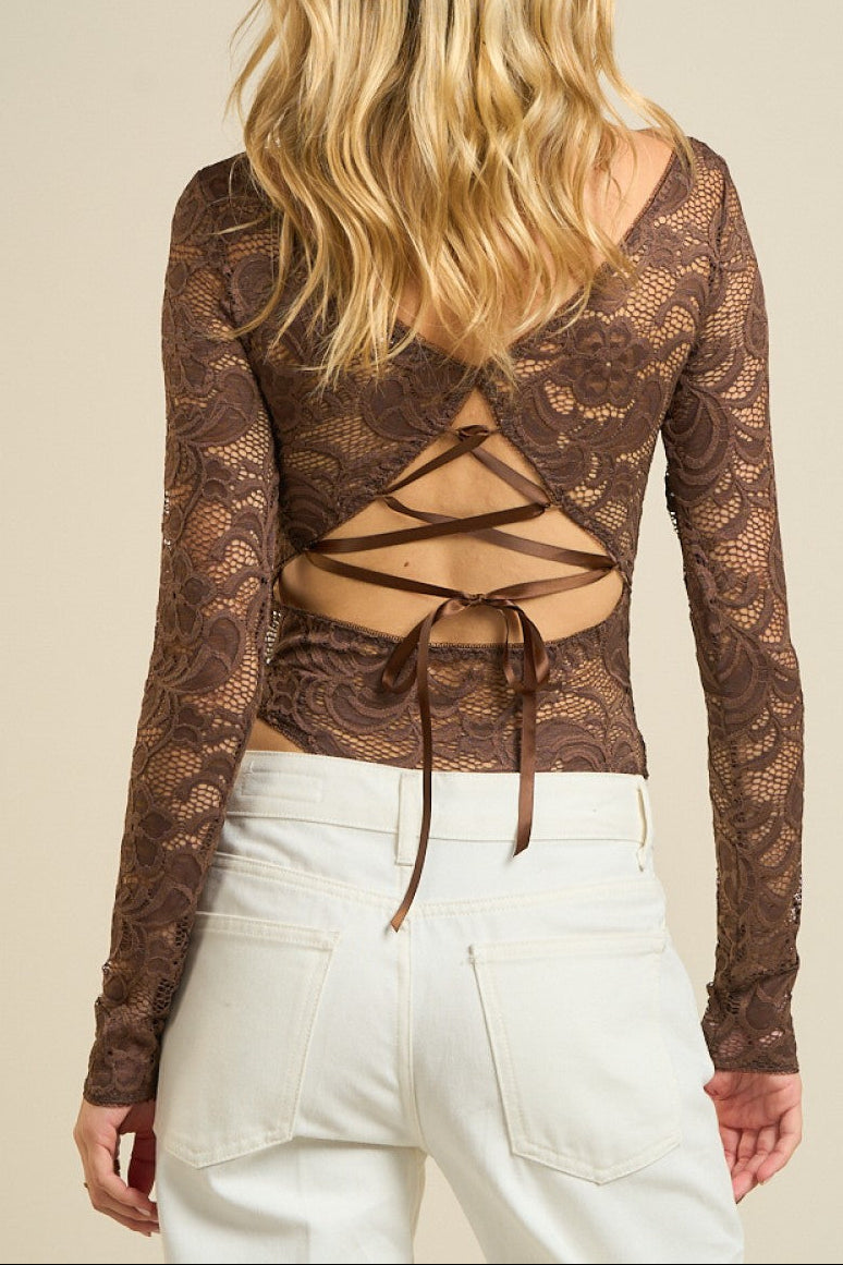 CRIS LACE BODYSUIT