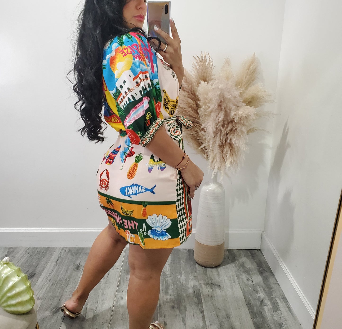 Paris tropical dress