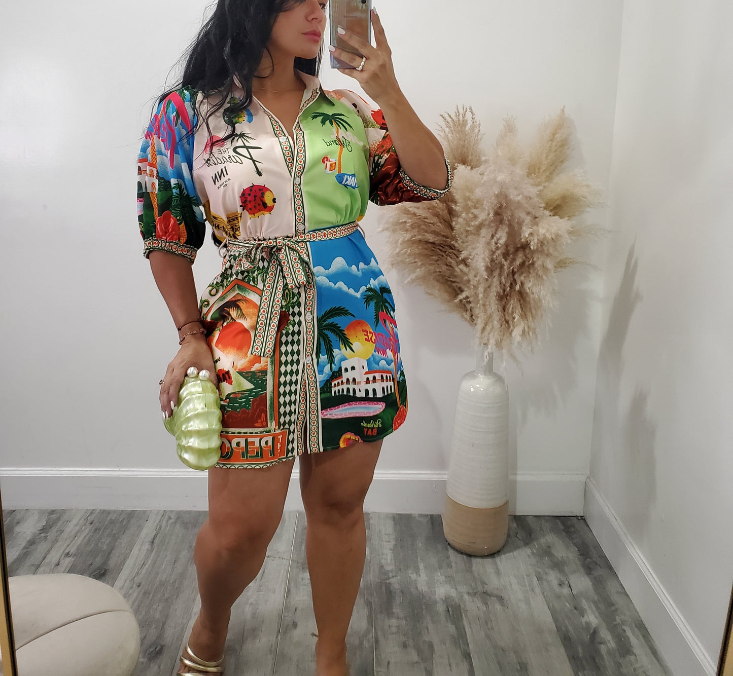 Paris tropical dress