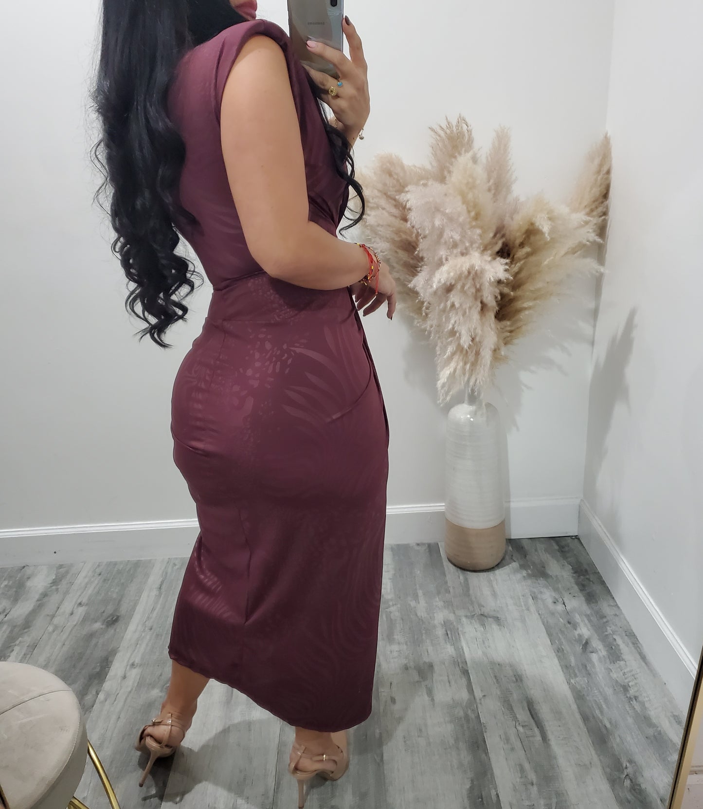 Mali print maxi dress