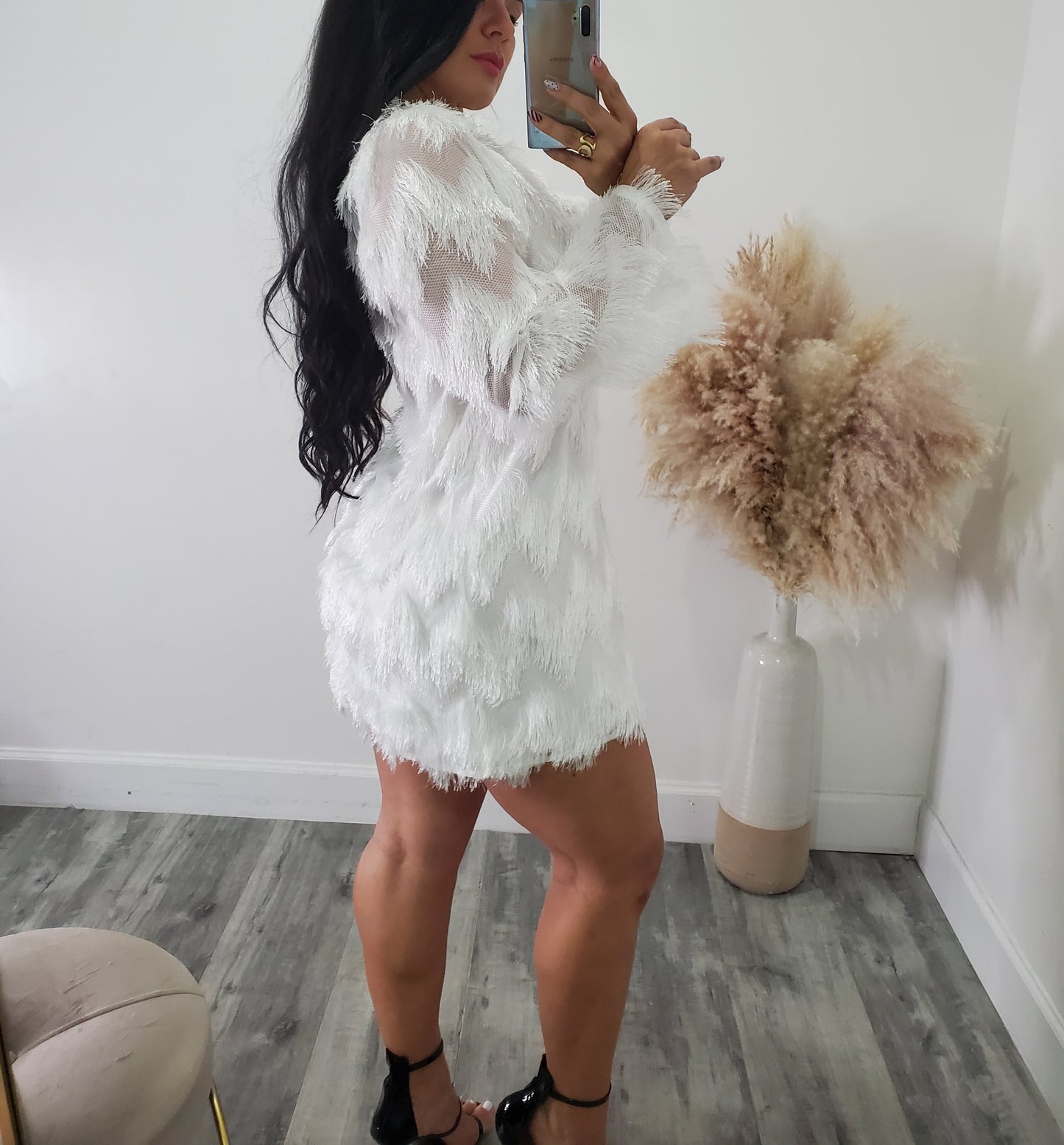 WHITE MOON MINI DRESS