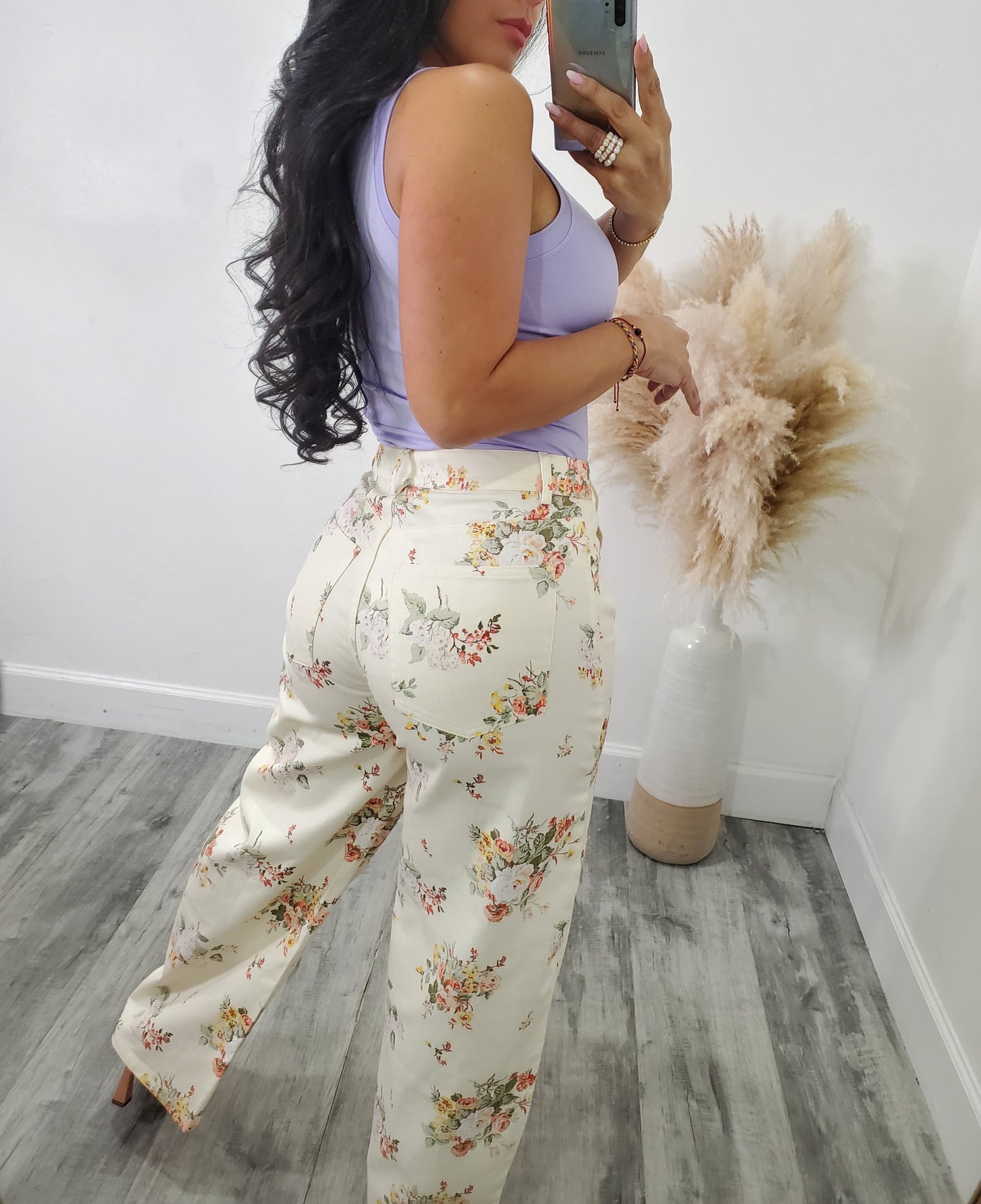 LALA FLOWER JEANS