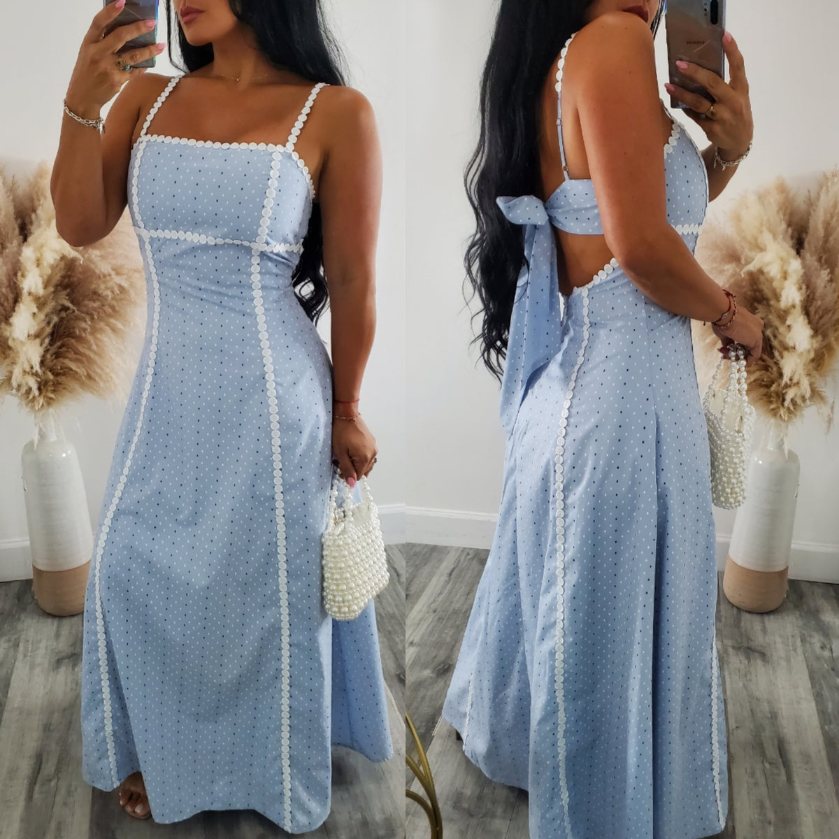 SKY POLKA DOT MAXI