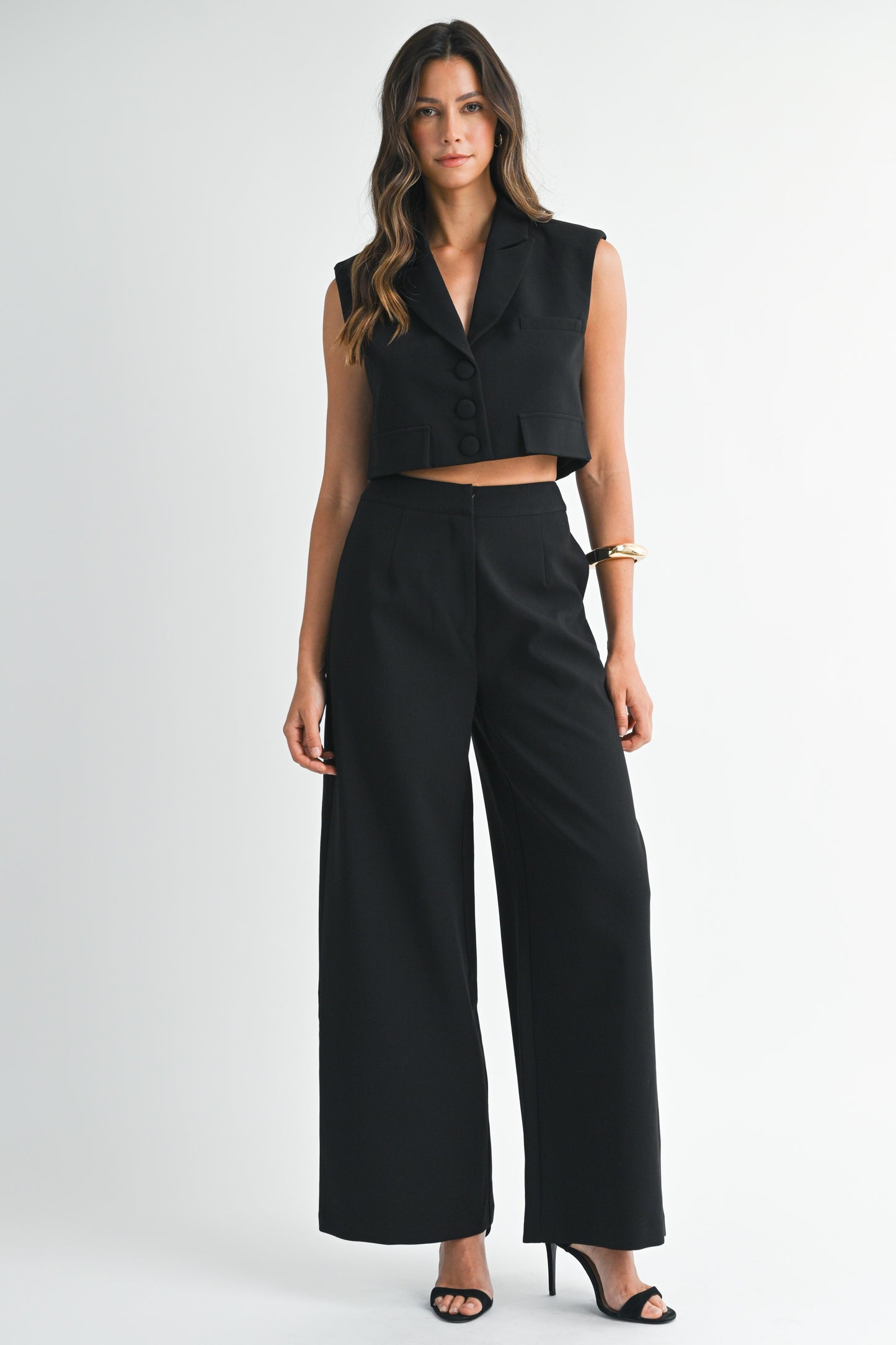 Collar pant set