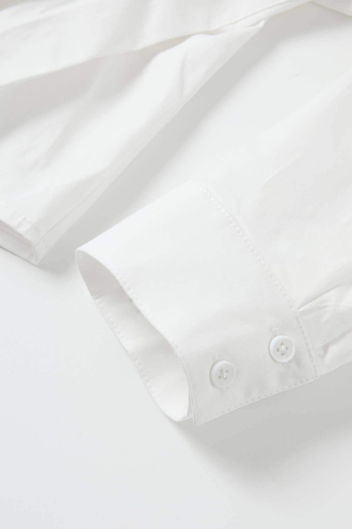 Pleated Poplin Shirt