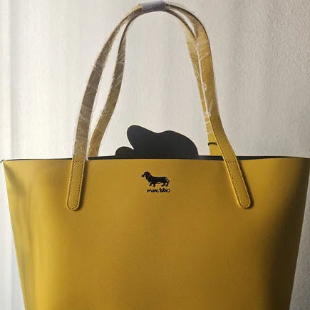 Dachshund on Yellow tote bag