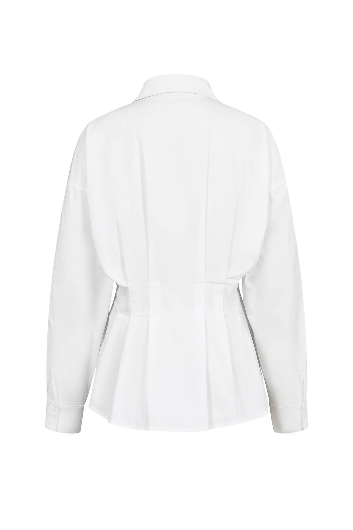 Pleated Poplin Shirt