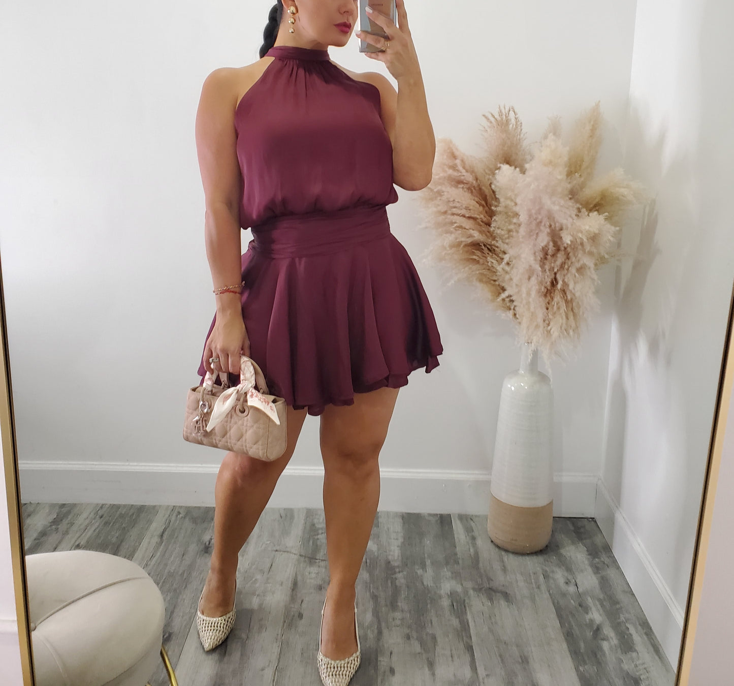 Embracing mini dress