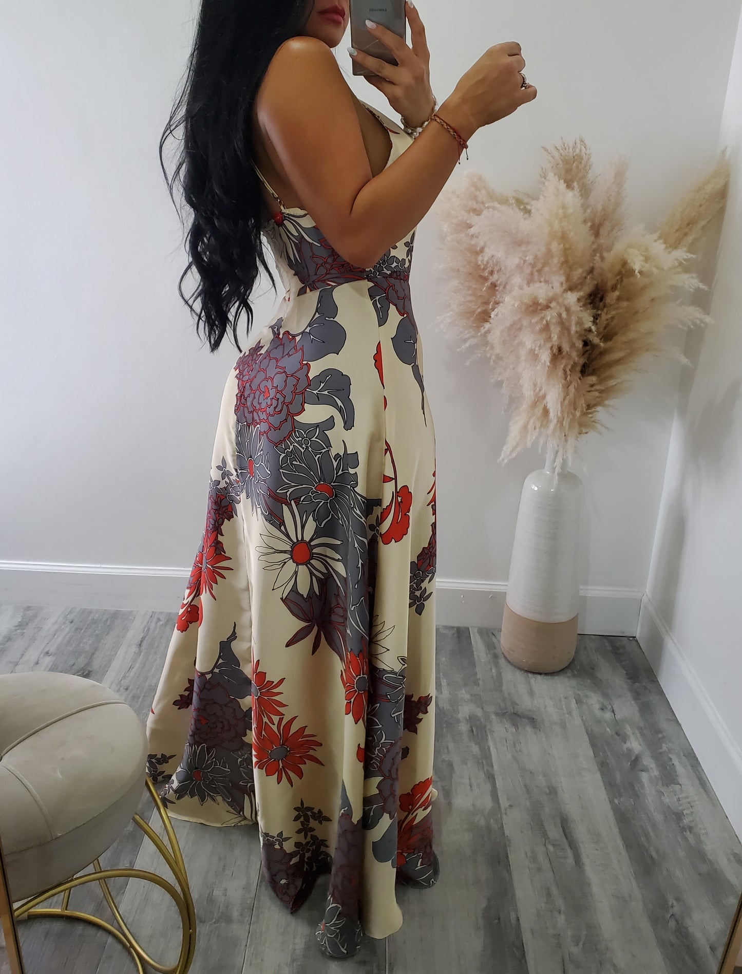 Fall into maxi dress