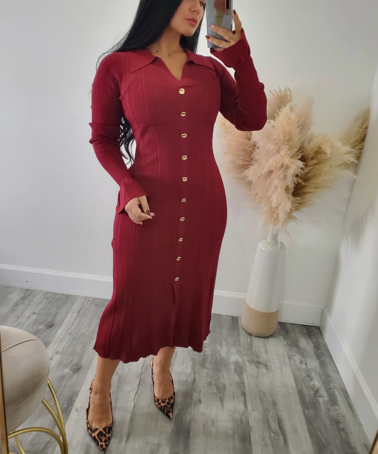 Explosion midi dress