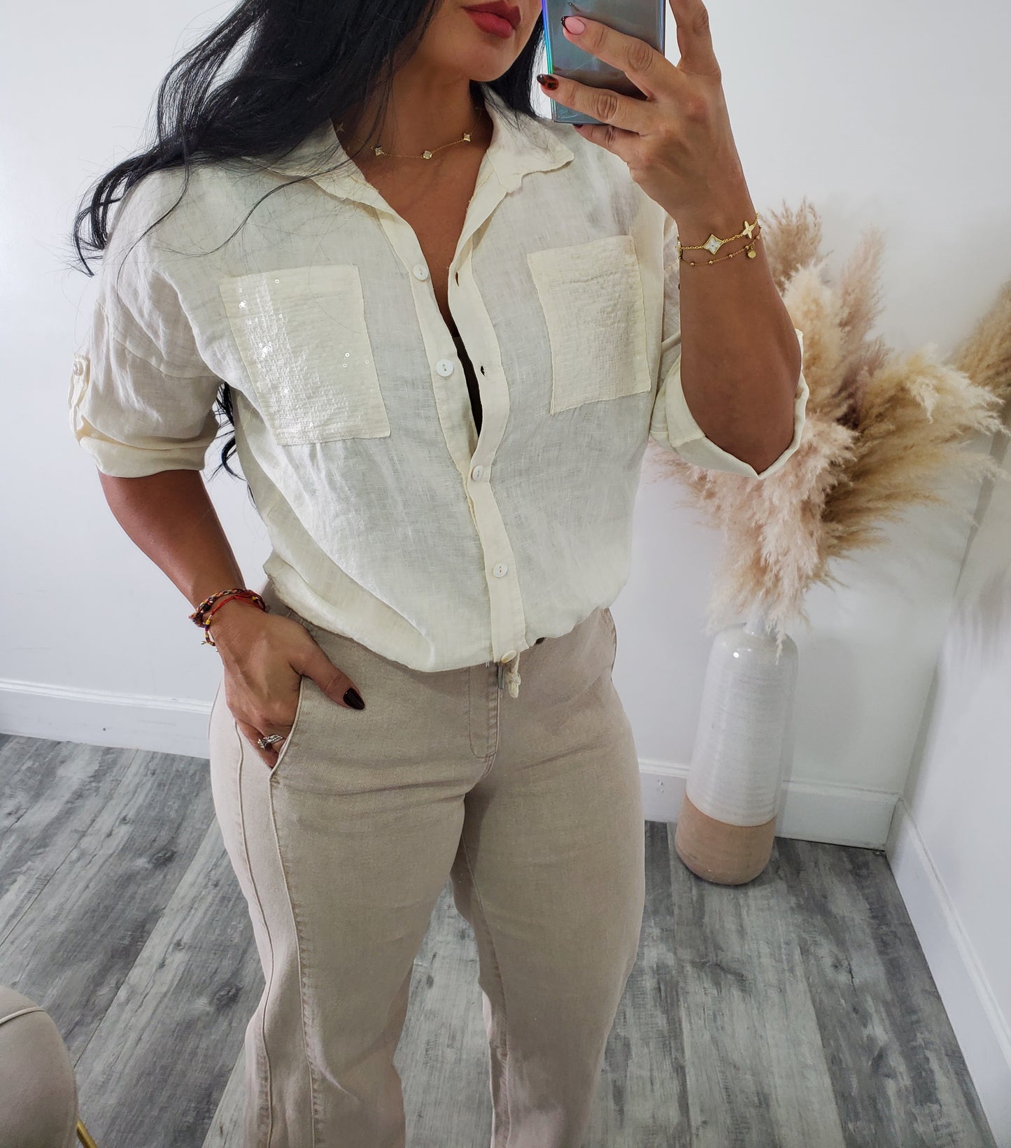 Jordan linen blouse