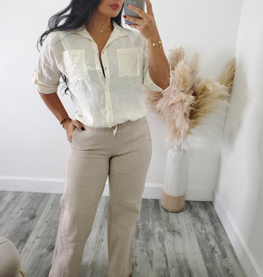 Jordan linen blouse