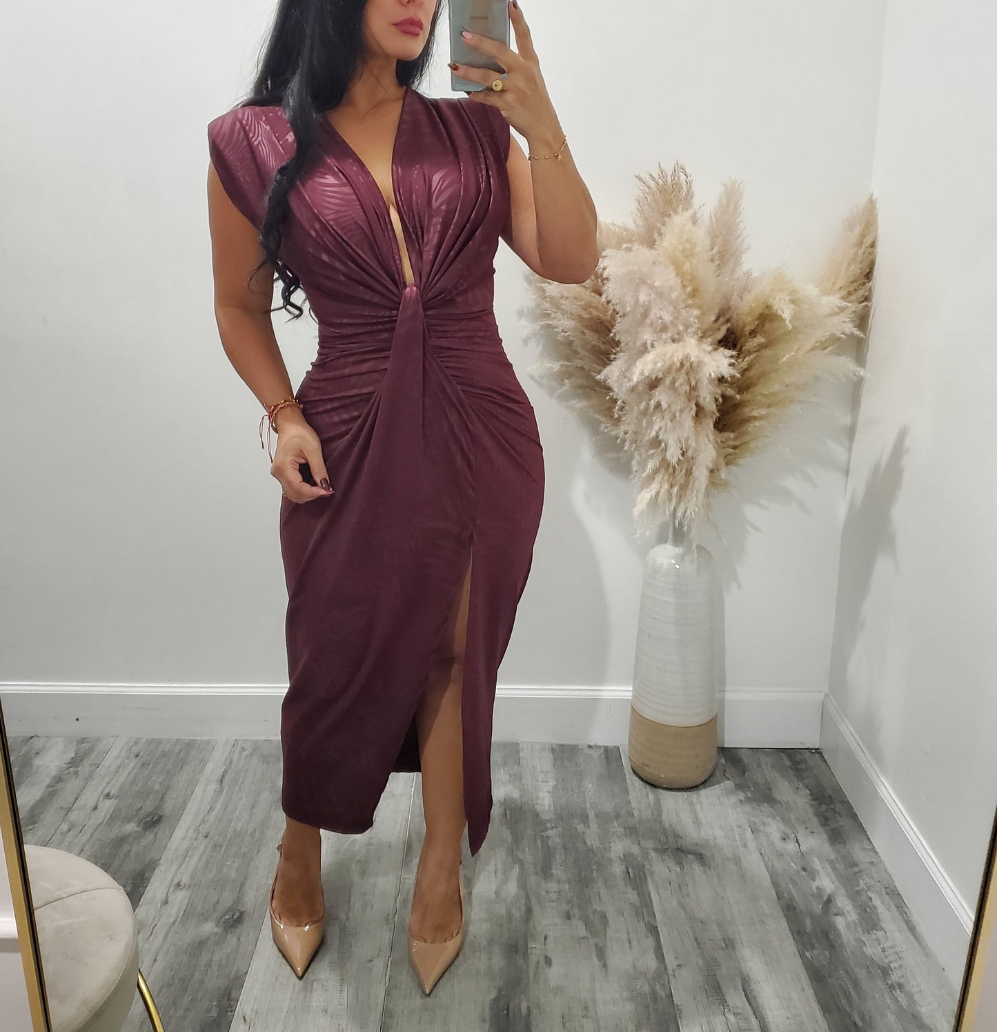 Mali print maxi dress