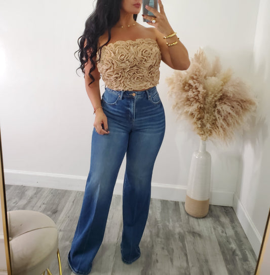 FLORAL CROP TOP