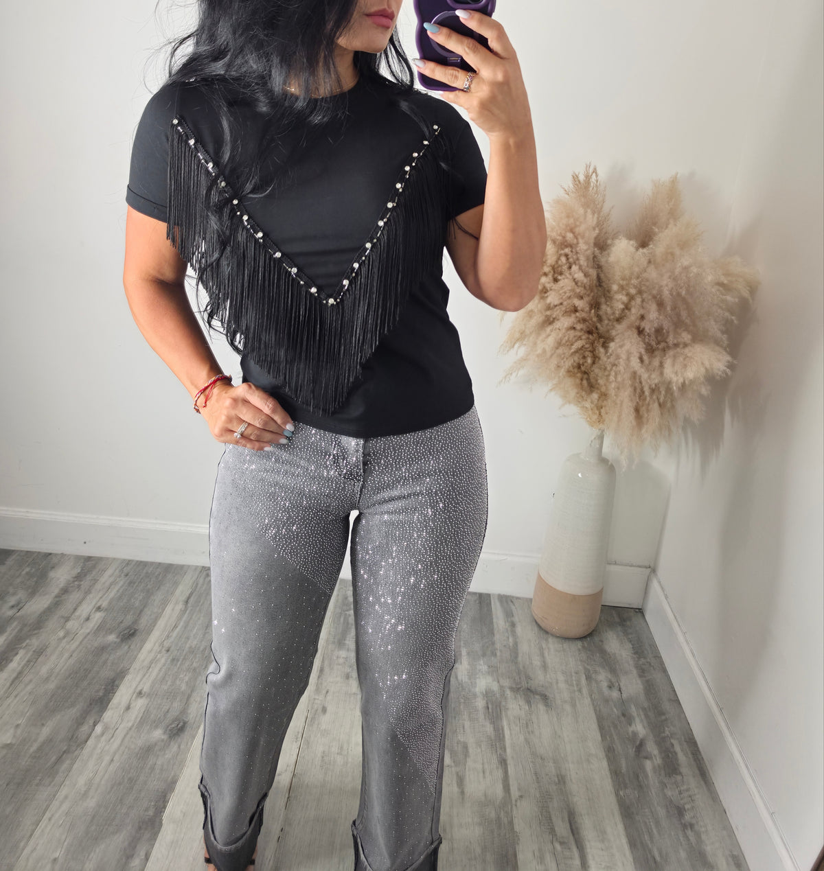 CAROL FRINGE BLOUSE