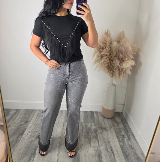 CAROL FRINGE BLOUSE