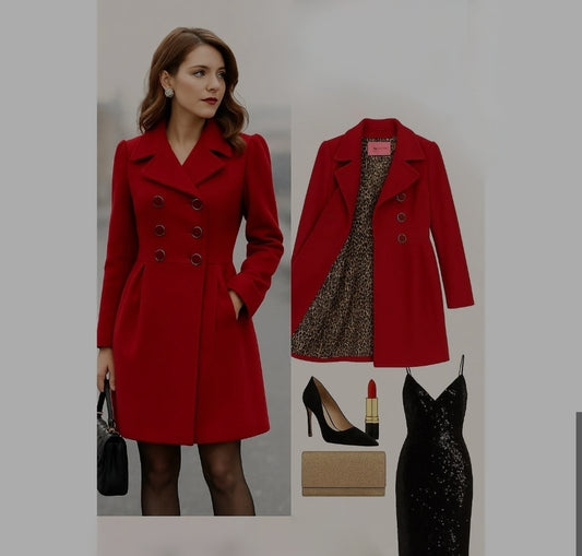 RED INSPO BETSY COAT