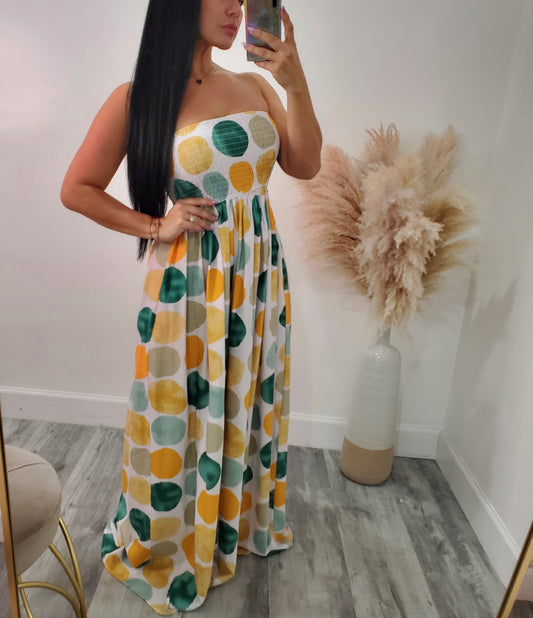 YELLOW COMBO JUMPSUIT