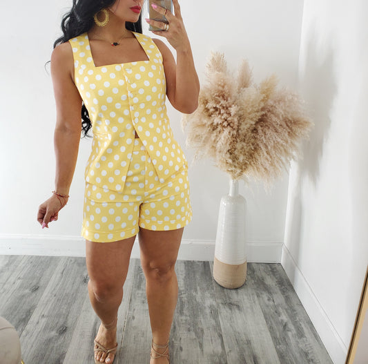 POLKA DOT SHORT SET