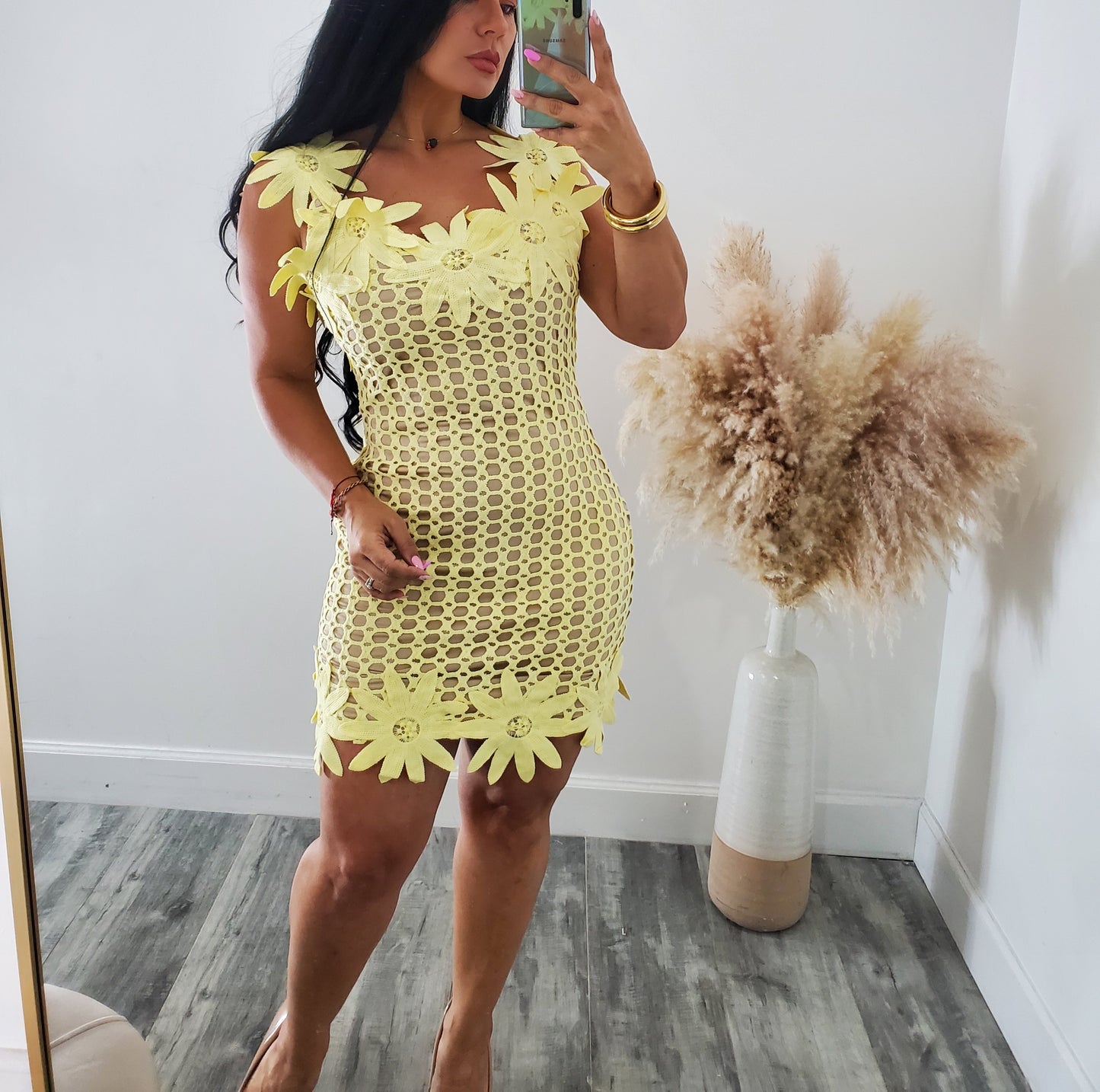 DETAIL FLOR MINI DRESS