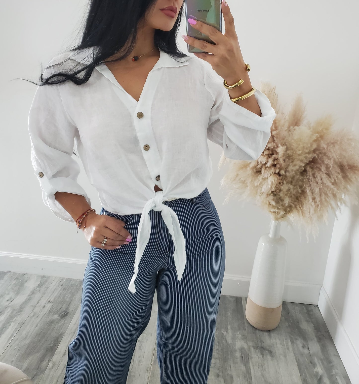 LINO NUDO BLOUSE
