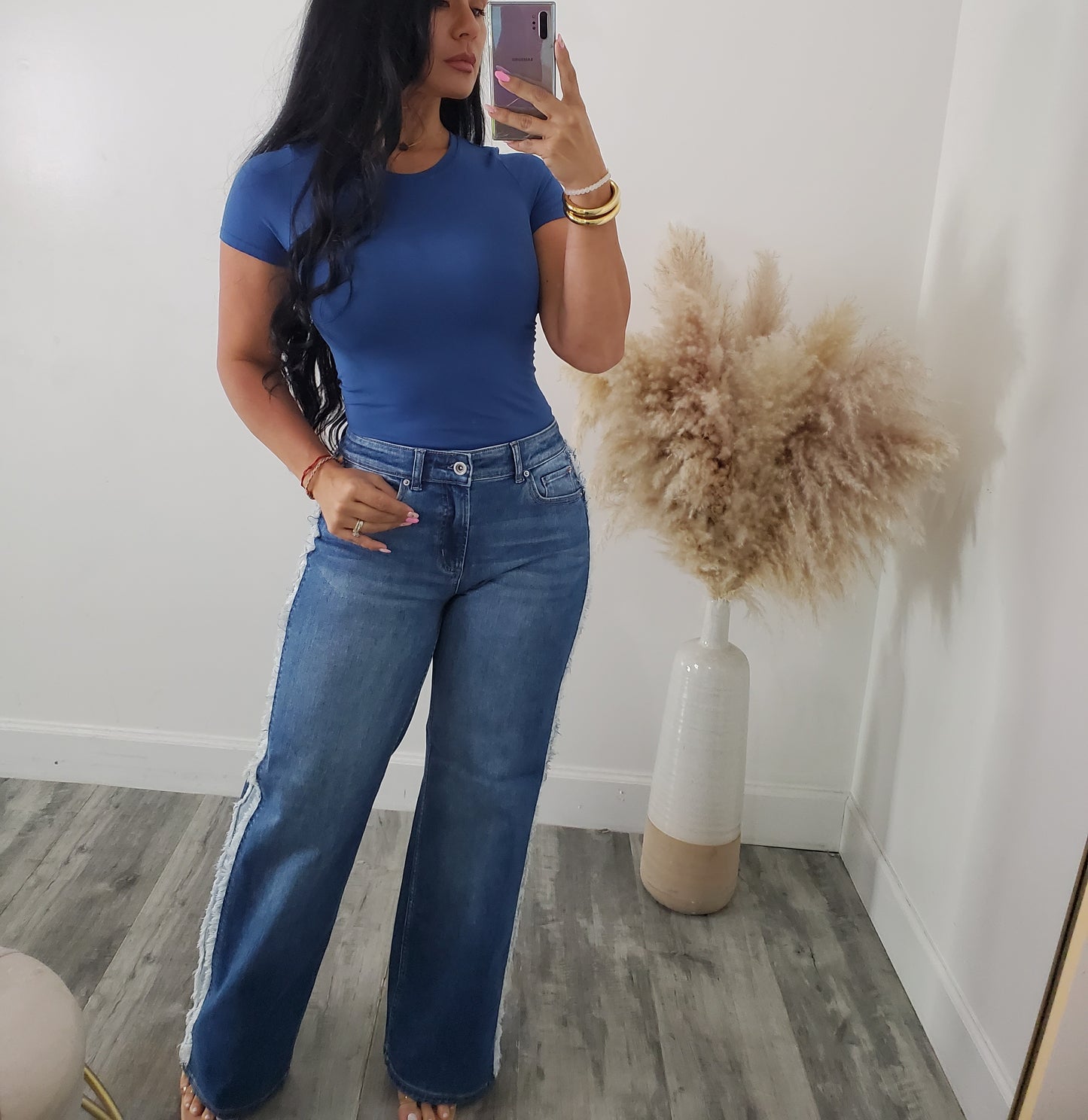 SIDE CONTRAST JEANS