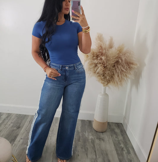 SIDE CONTRAST JEANS