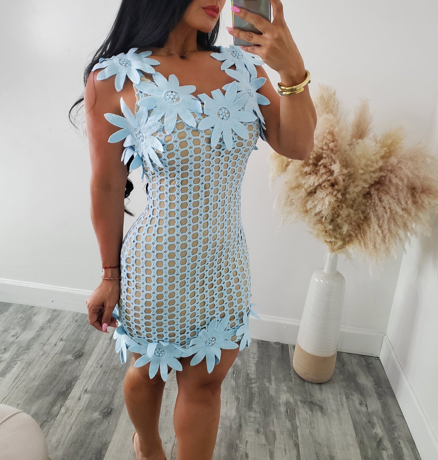DETAIL FLOR MINI DRESS