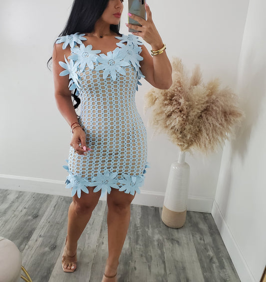 DETAIL FLOR MINI DRESS