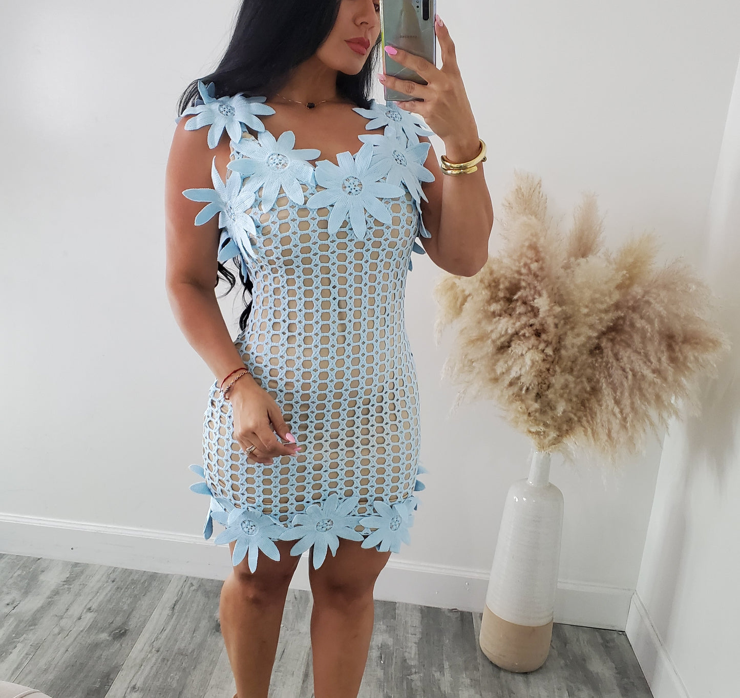 DETAIL FLOR MINI DRESS