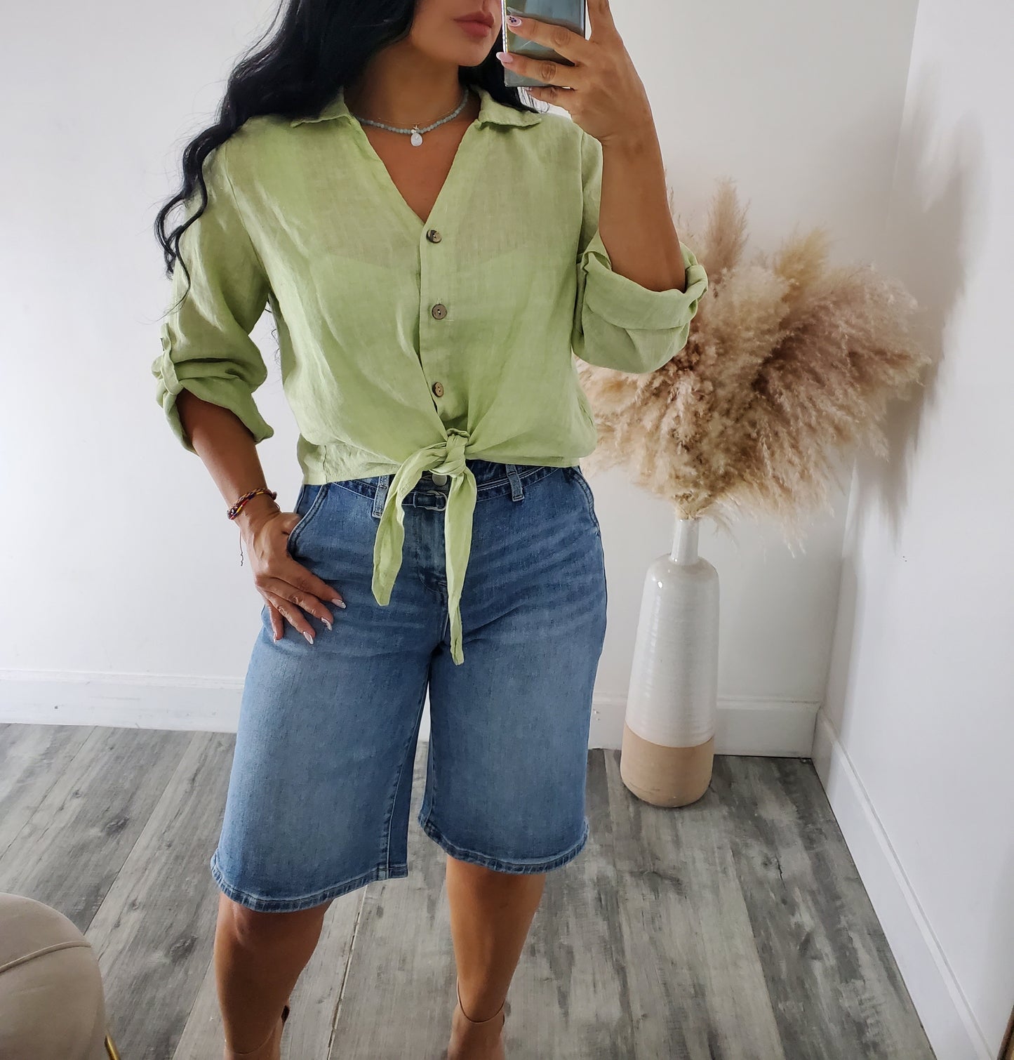 LINO NUDO BLOUSE