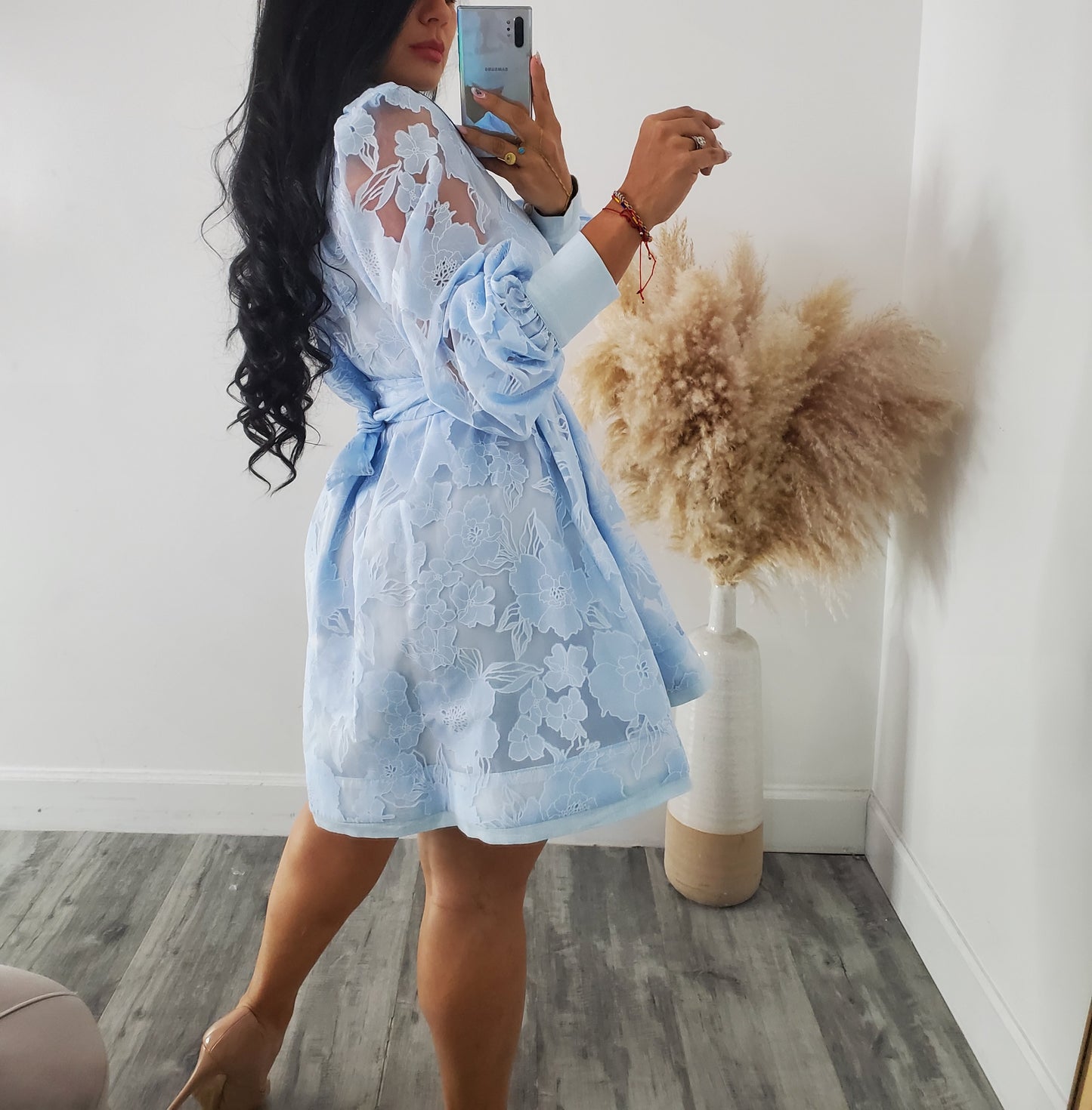SKY BLUE MINIDRESS