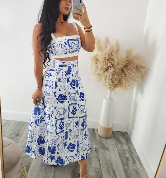 OCEAN SKIRT SET