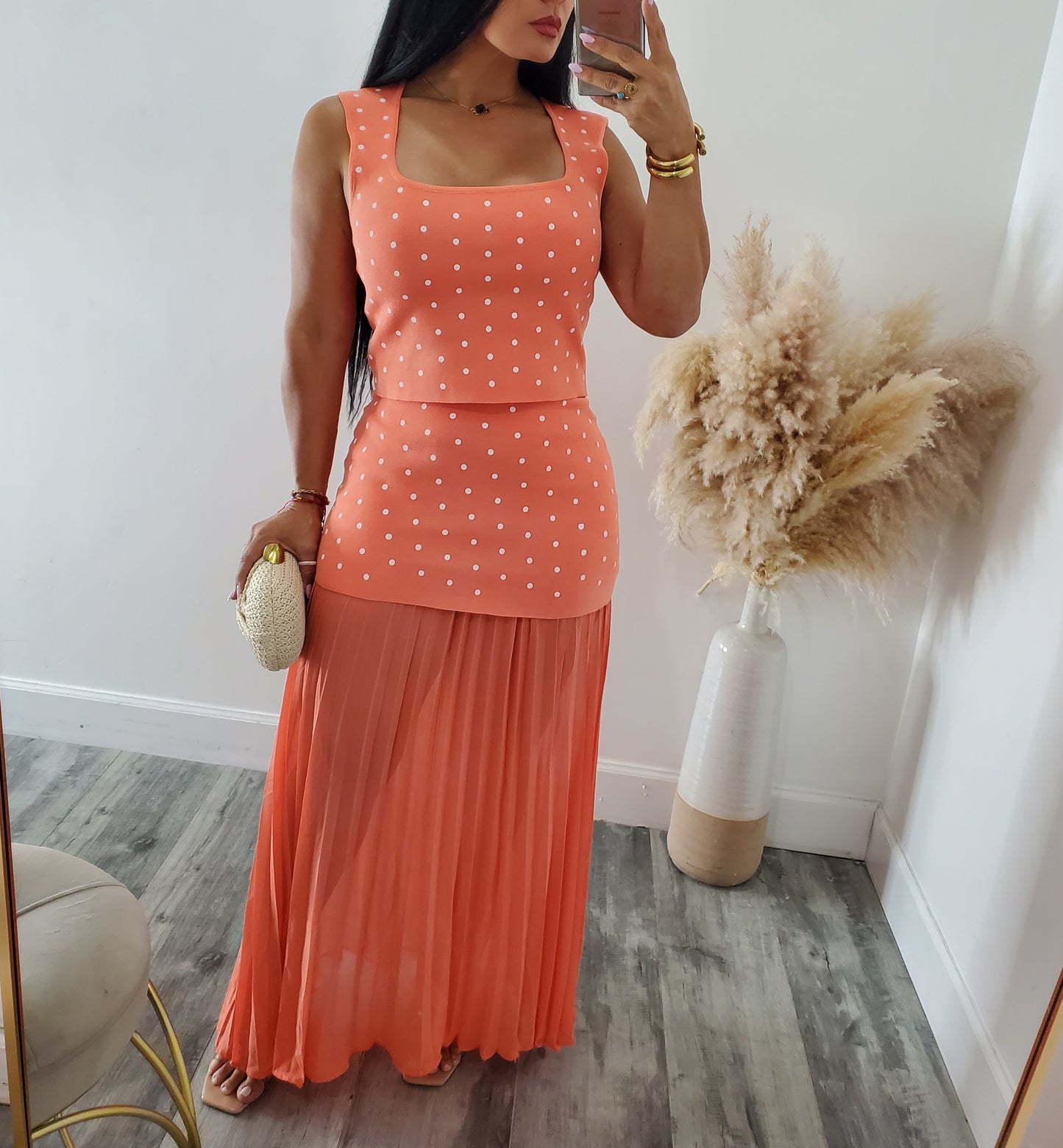 POLKA DOTS SKIRT SET
