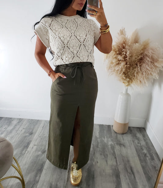 BUGGY MAXI SKIRT