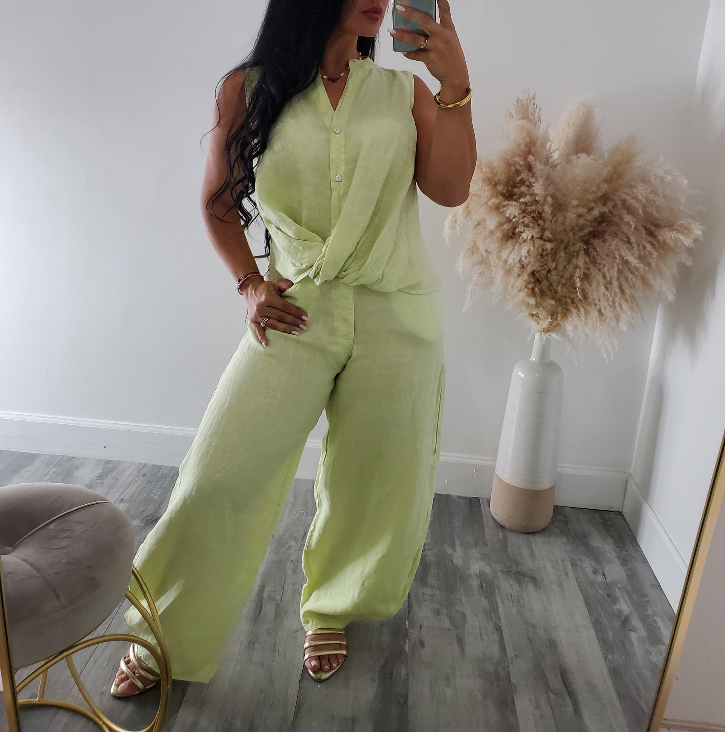 DANIA LINEN PANT SET