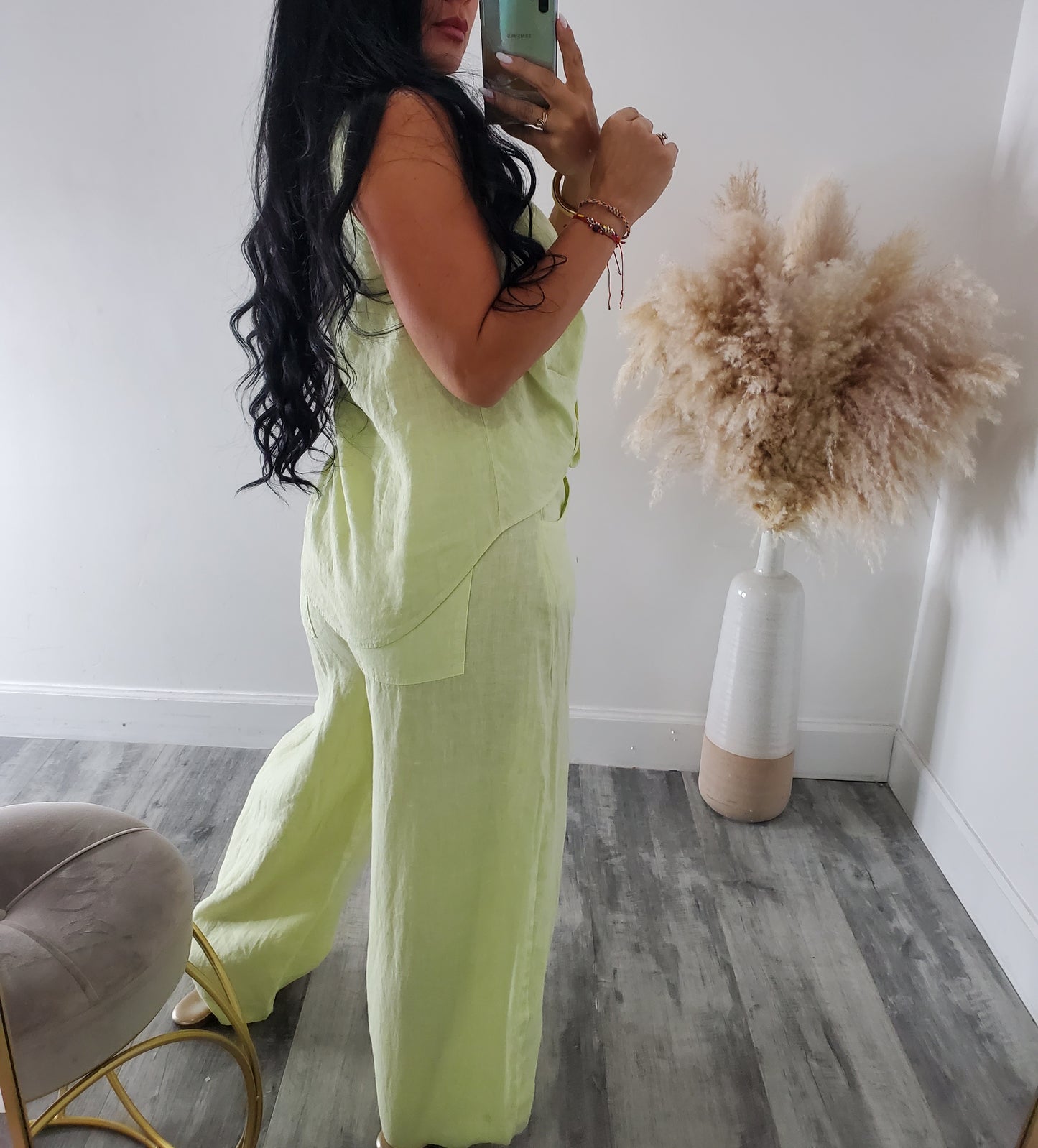 DANIA LINEN PANT SET
