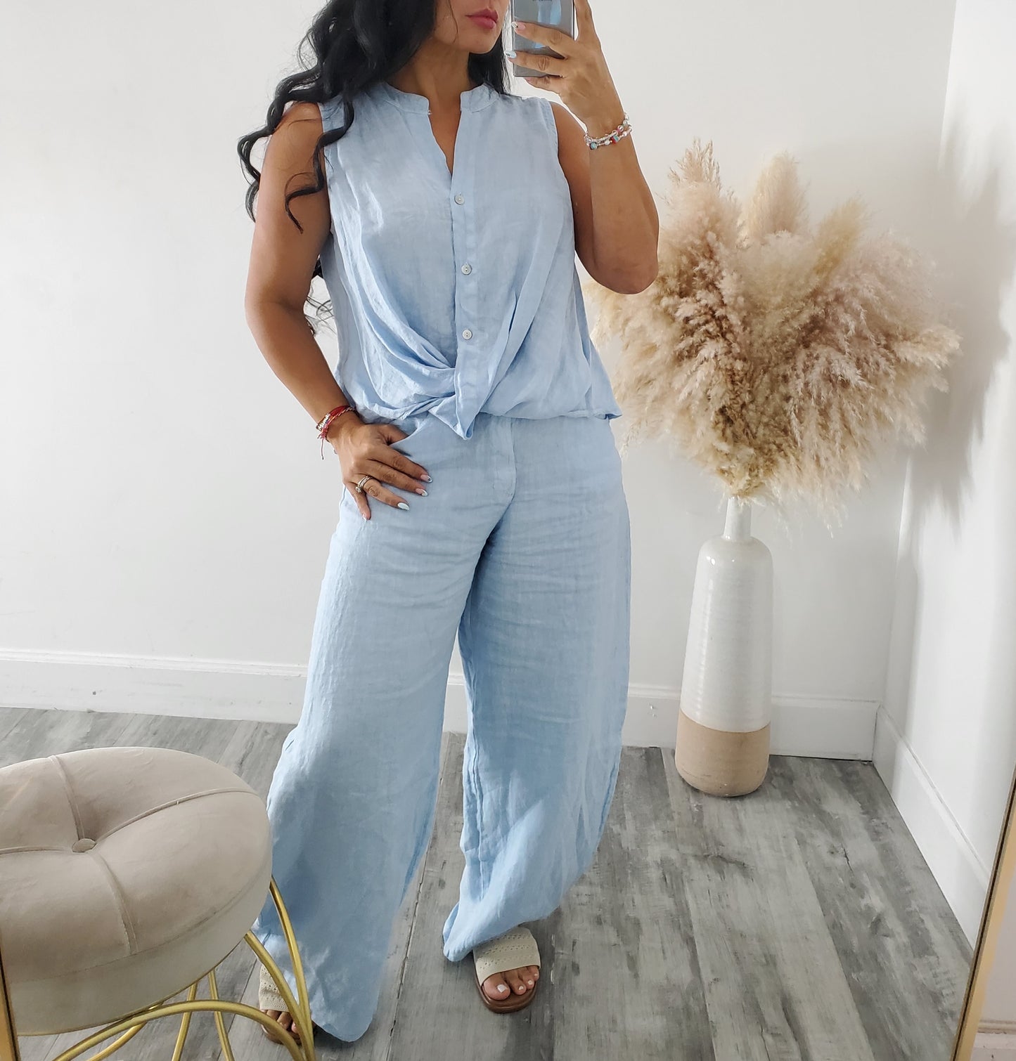 DANIA LINEN PANT SET