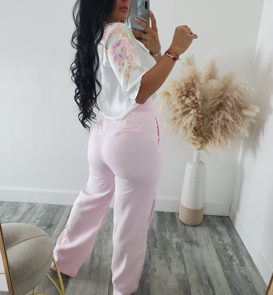 AZURE LINEN PANTS