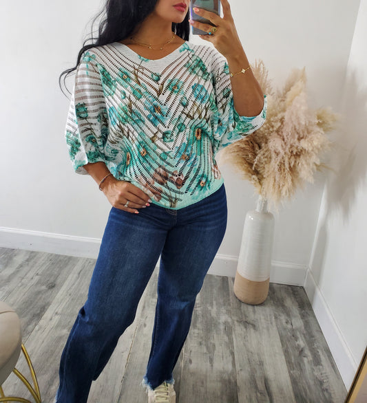 LE JARDIN BLEU BLOUSE