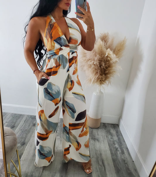 ANGELA HALTER JUMPSUIT