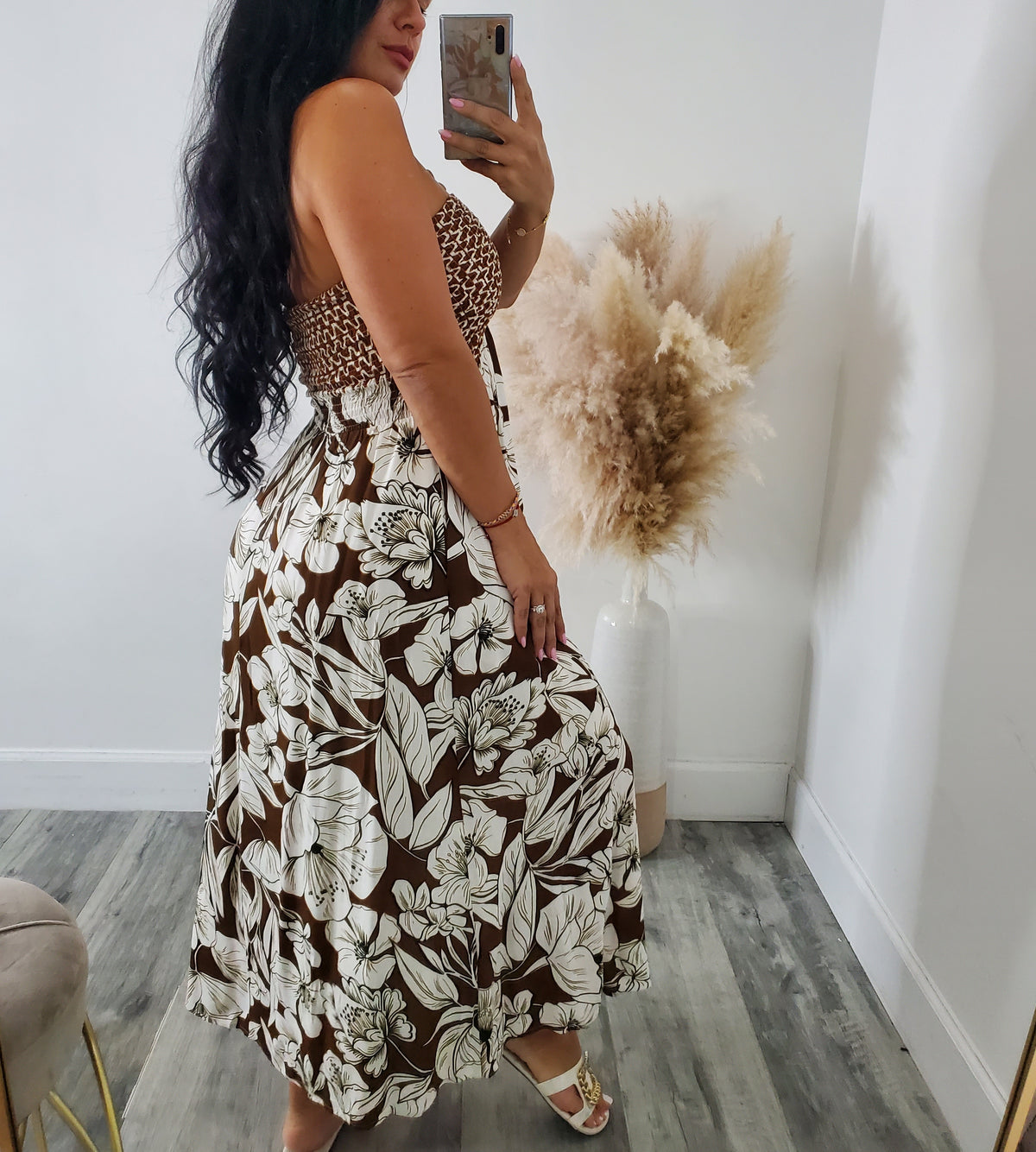 SUSAN BORDER PRINTED DRESS