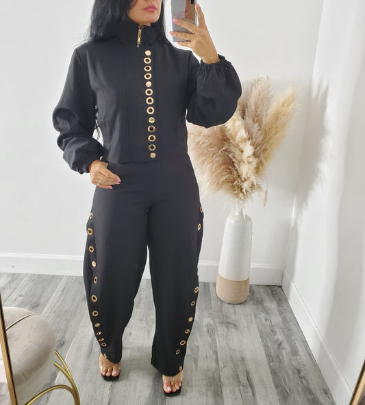 VEGAS DETAIL RING PANT SET