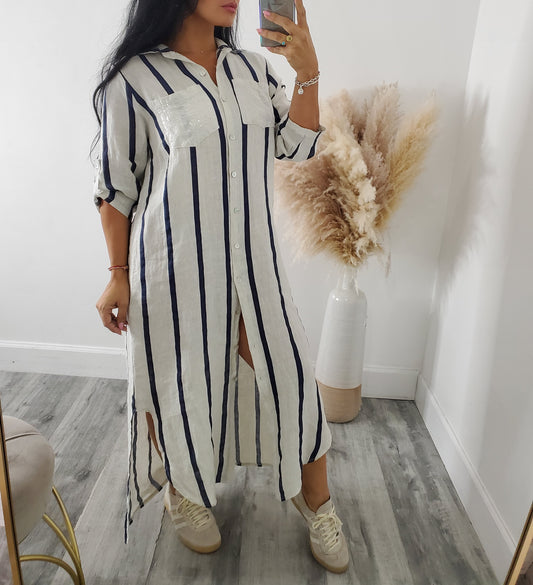 ANARA LINEN DRESS