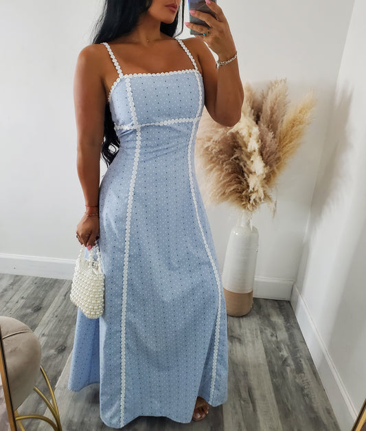 SKY POLKA DOT MAXI