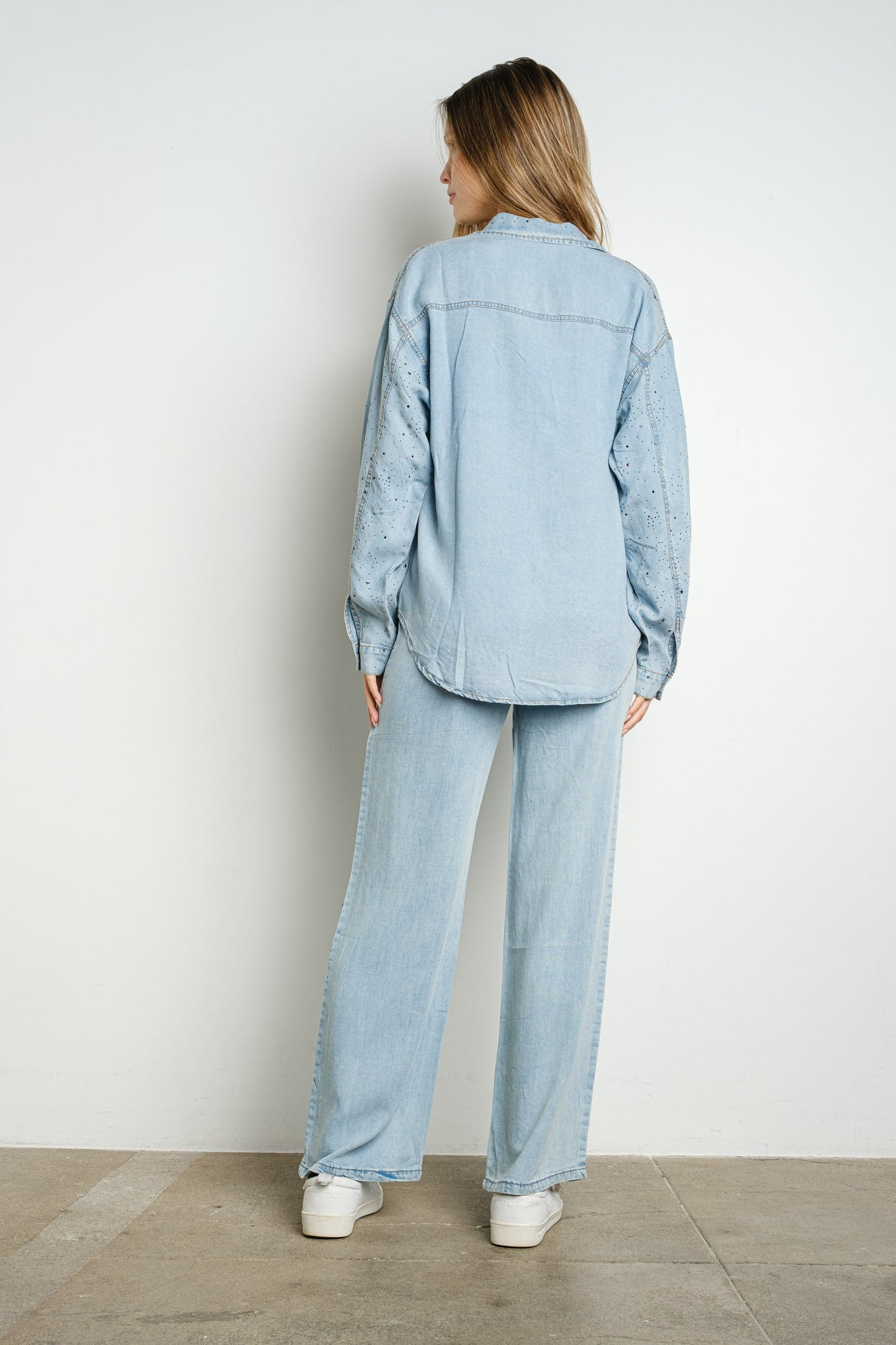Mairin denim pant set