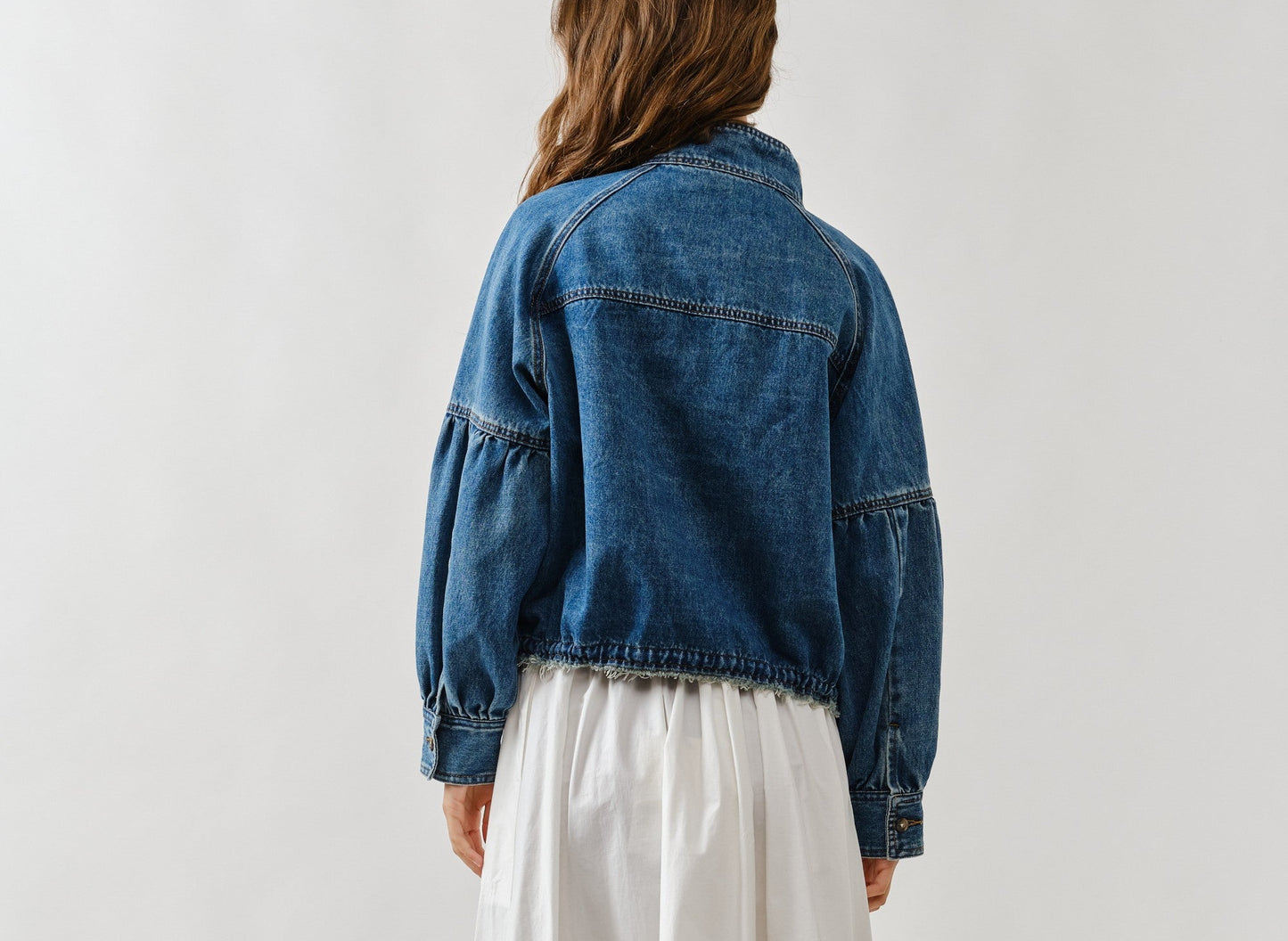 Denim jacket Draw-sting Waist
