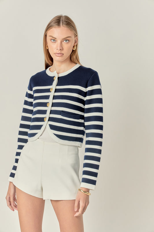 Stripe Cardigan