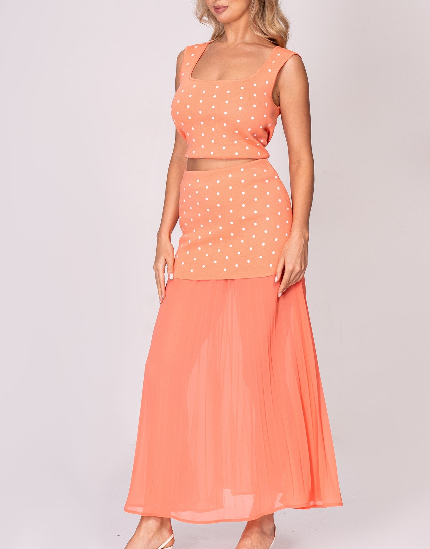 POLKA DOTS SKIRT SET