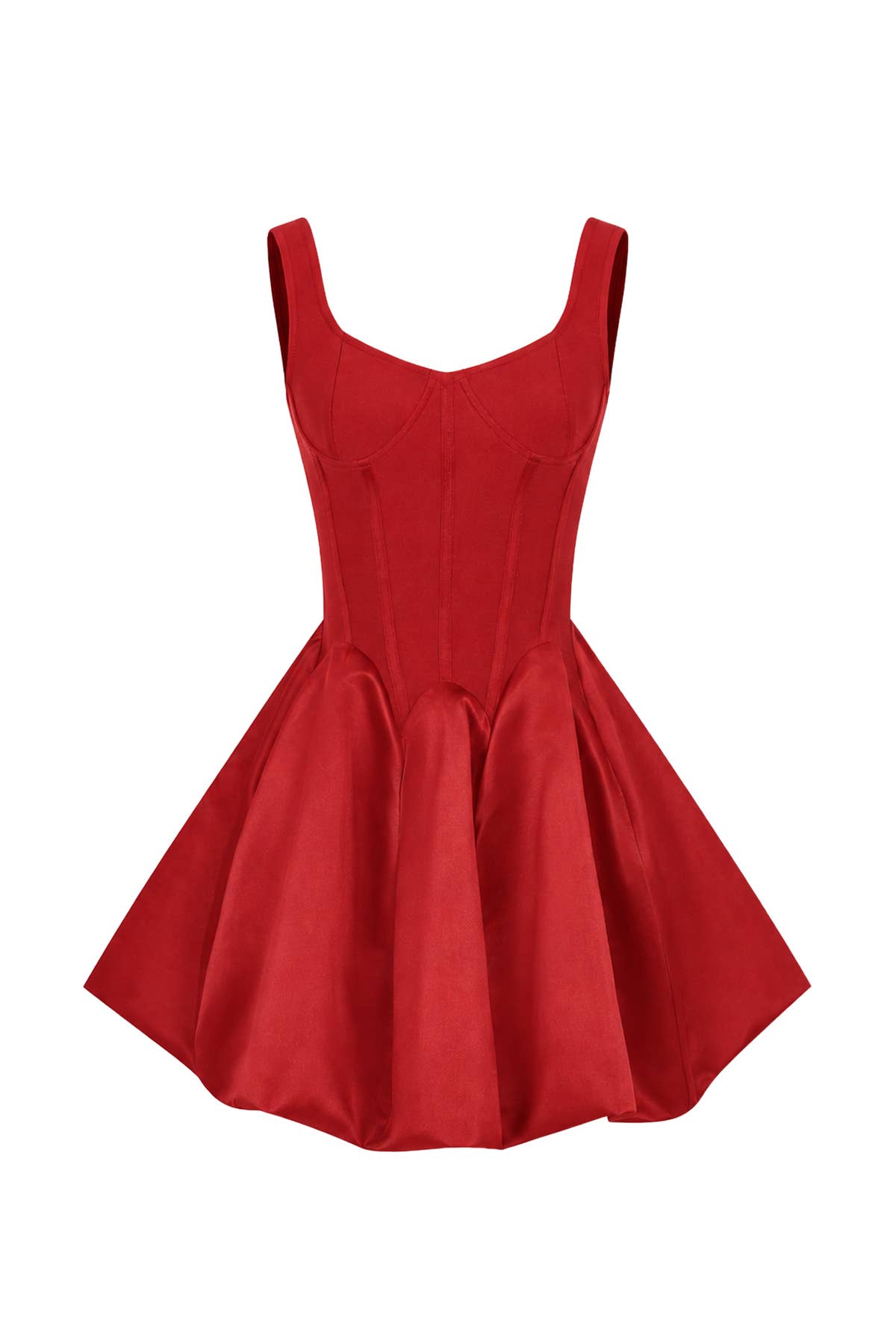 Bandage Satin Flare Dress
